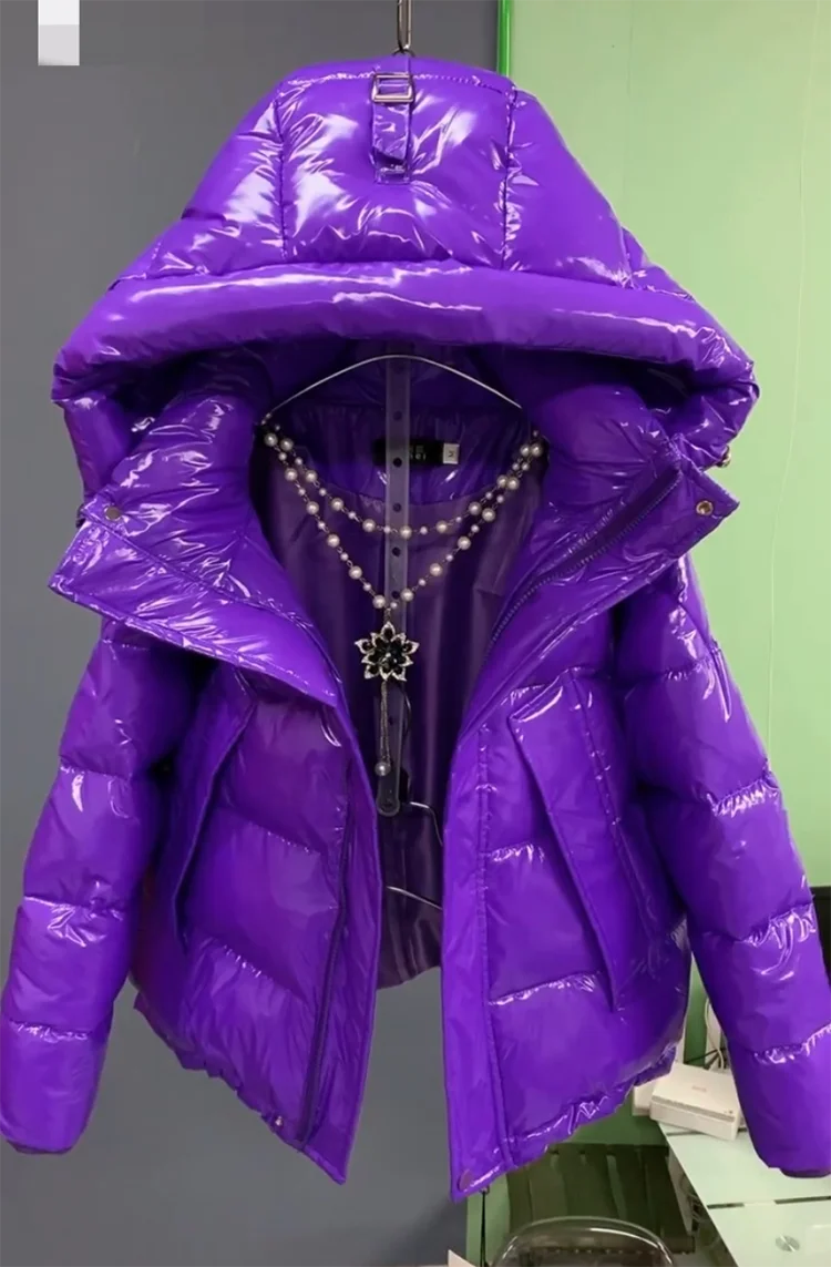 Soft Hooded Cotton Padded Loose Winter Jacket for Women