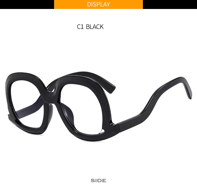 Oversized Colorful Blue Light Reading Glasses for Women