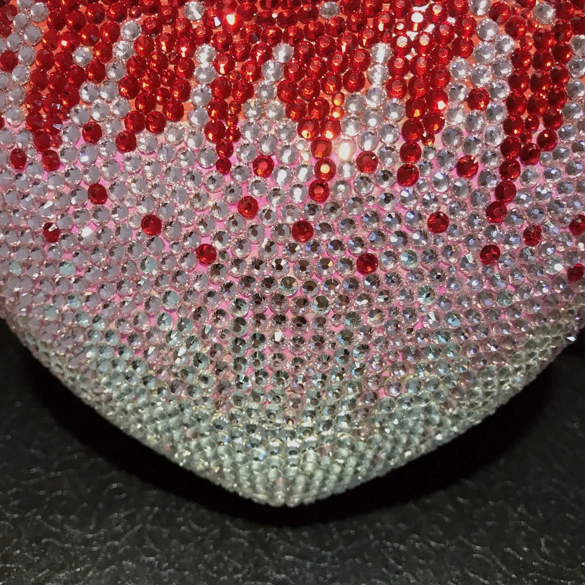 Rhinestone Heart Shaped Evening Clutch Handbag for Women