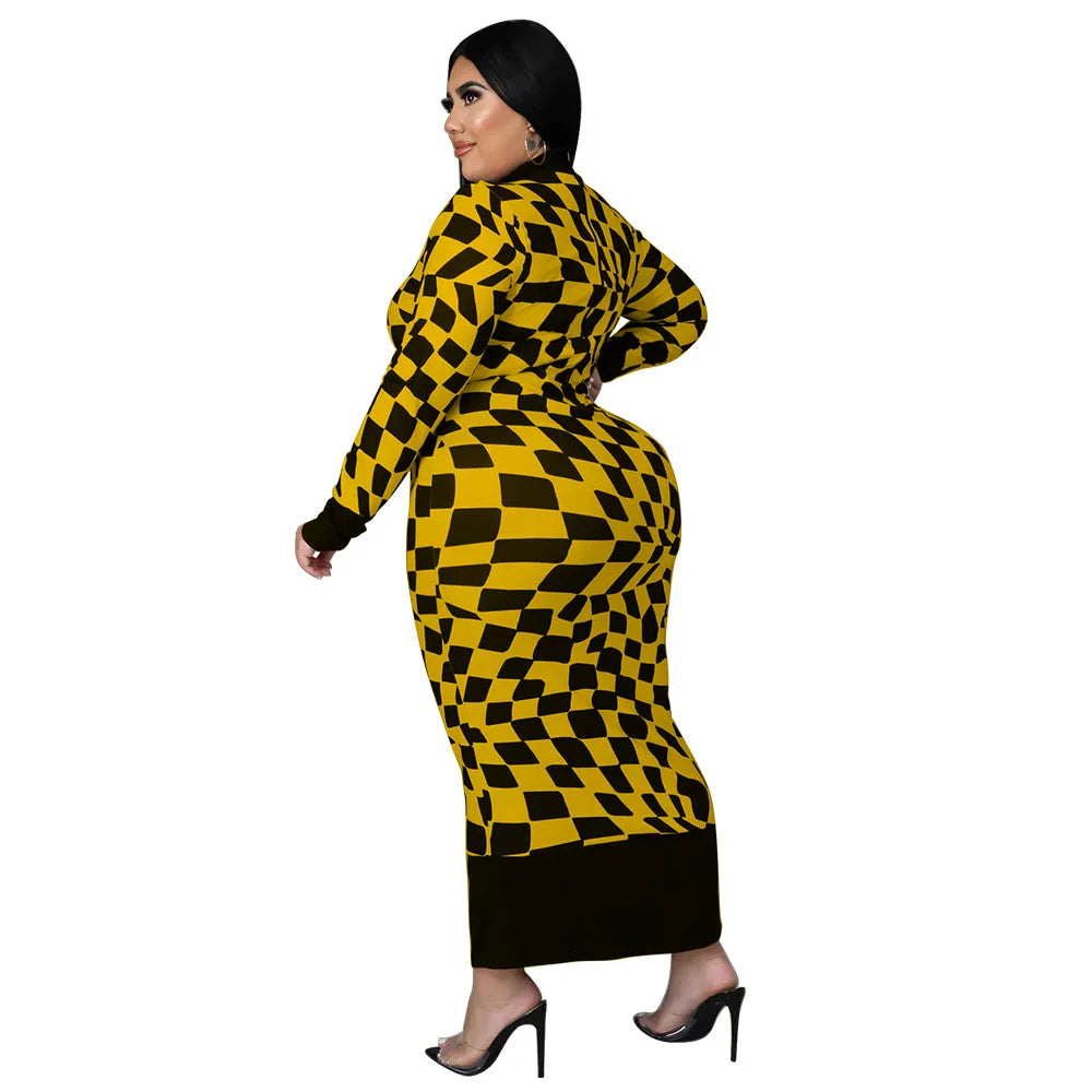 Colorful African Dashiki Print Traditional Dress for Women