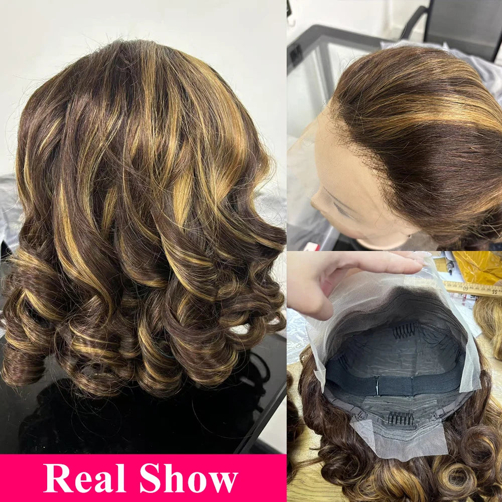 Soft Touch Highlight Body Wave Lace Front Wig for Women