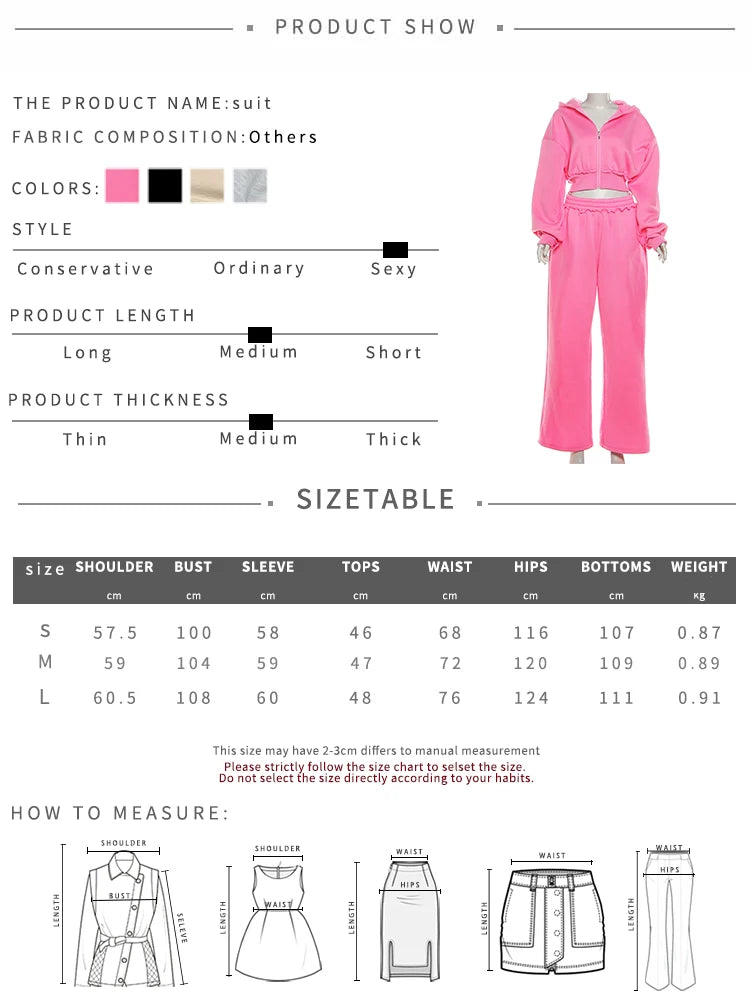 Patchwork Zip Hooded Crop Tracksuit Set