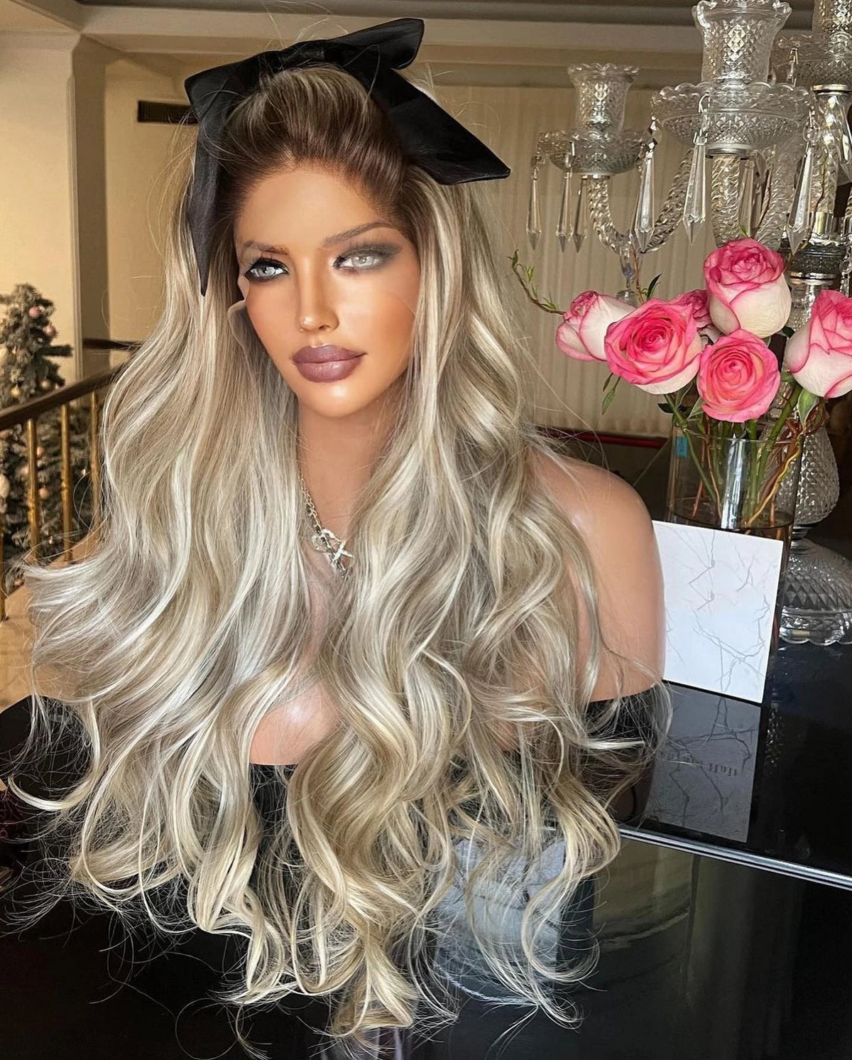 Long Wavy Synthetic Lace Front Wig