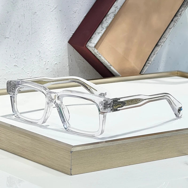 Classic Square Acetate Frame Sunglasses for Women