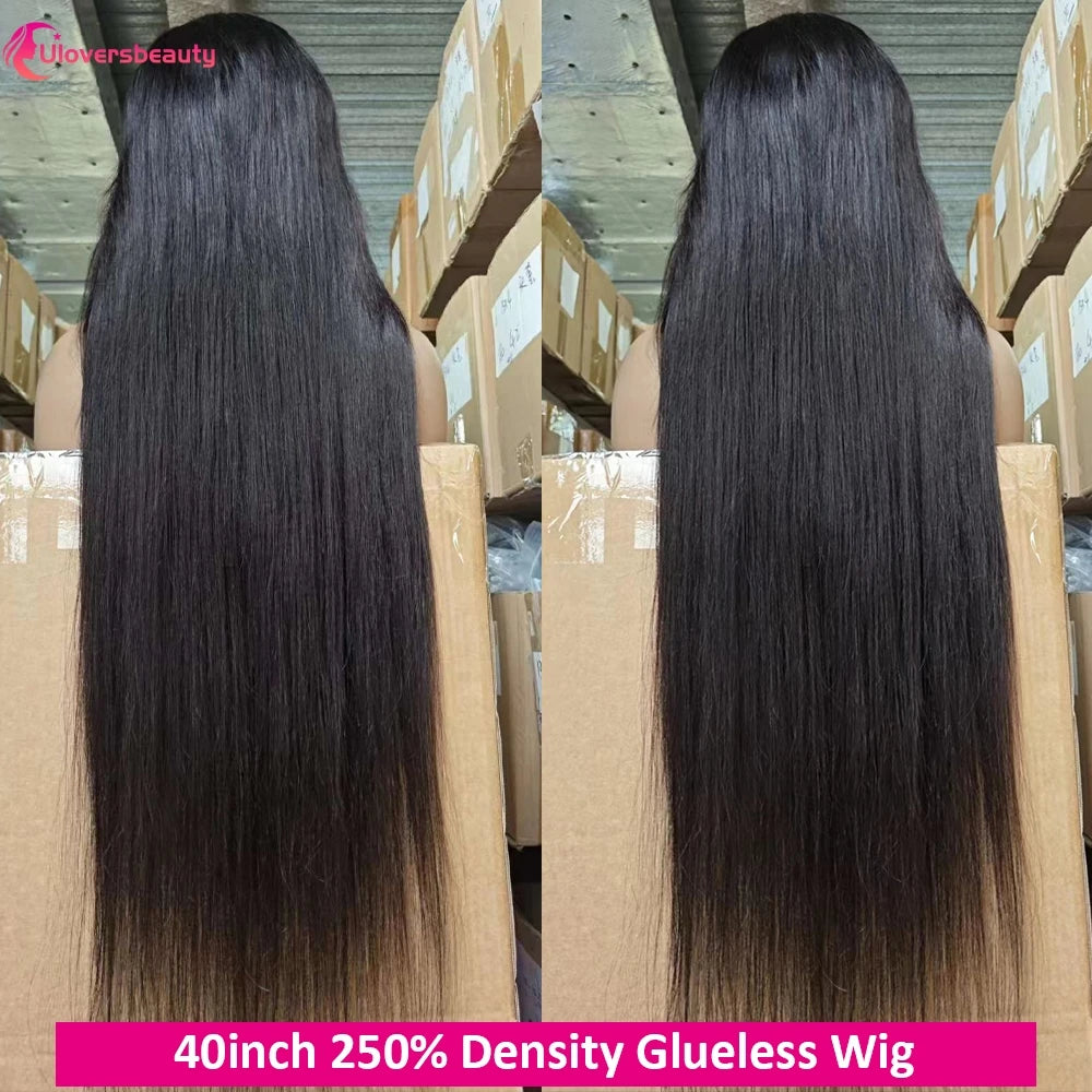 Glueless Straight Human Hair Lace Front Wig for Women