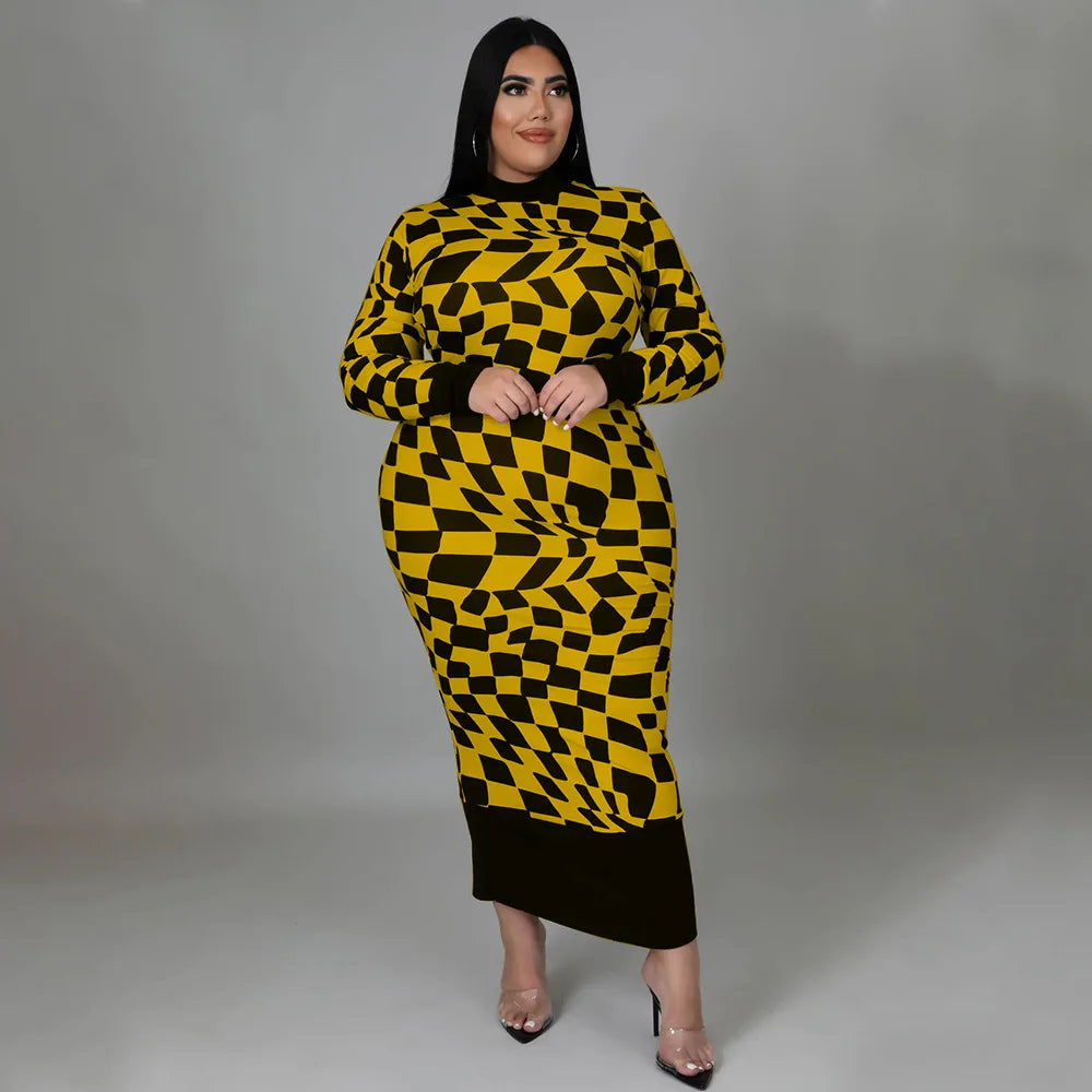 Colorful African Dashiki Print Traditional Dress for Women