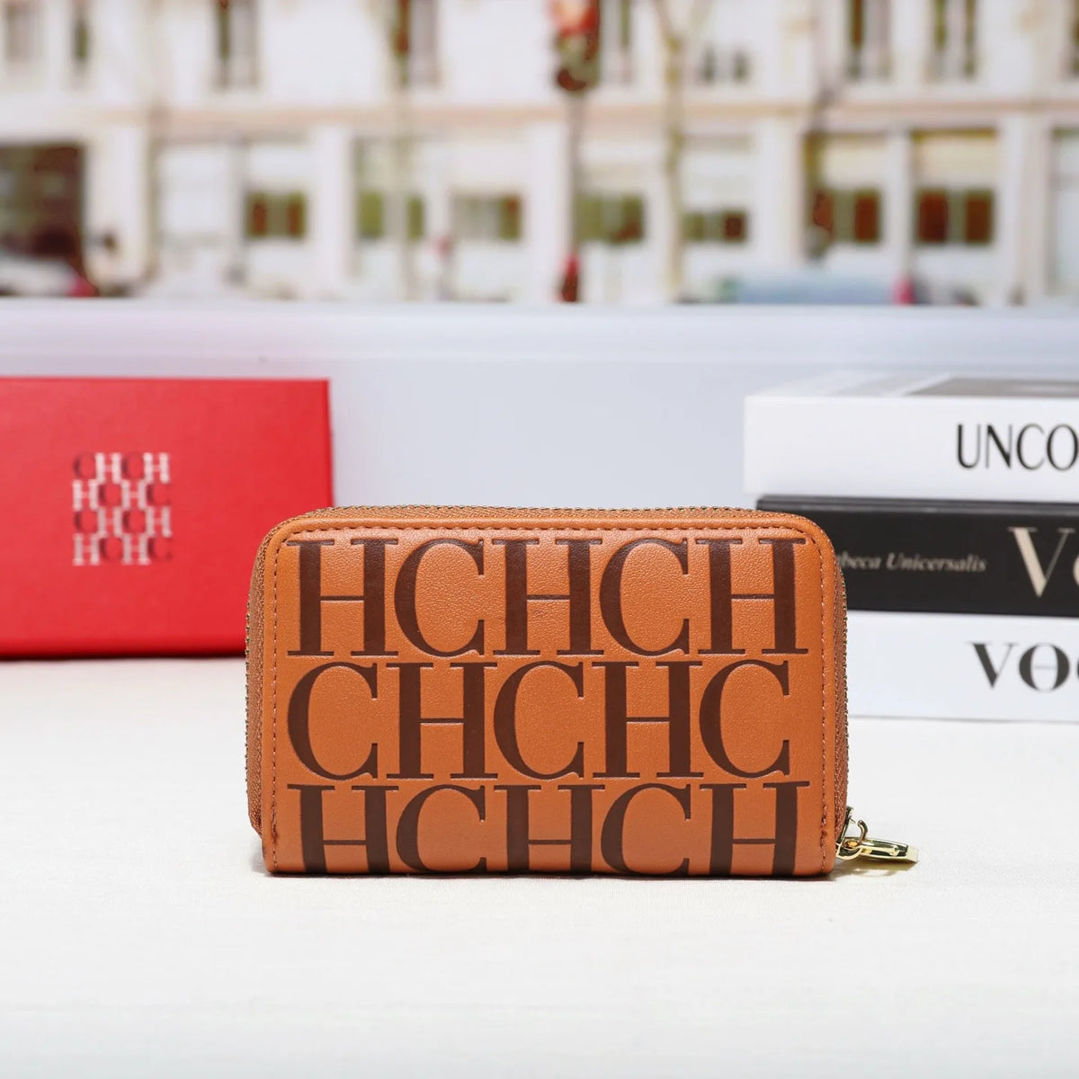 Multifunctional Zippered Key Card Holder Pouch for Women