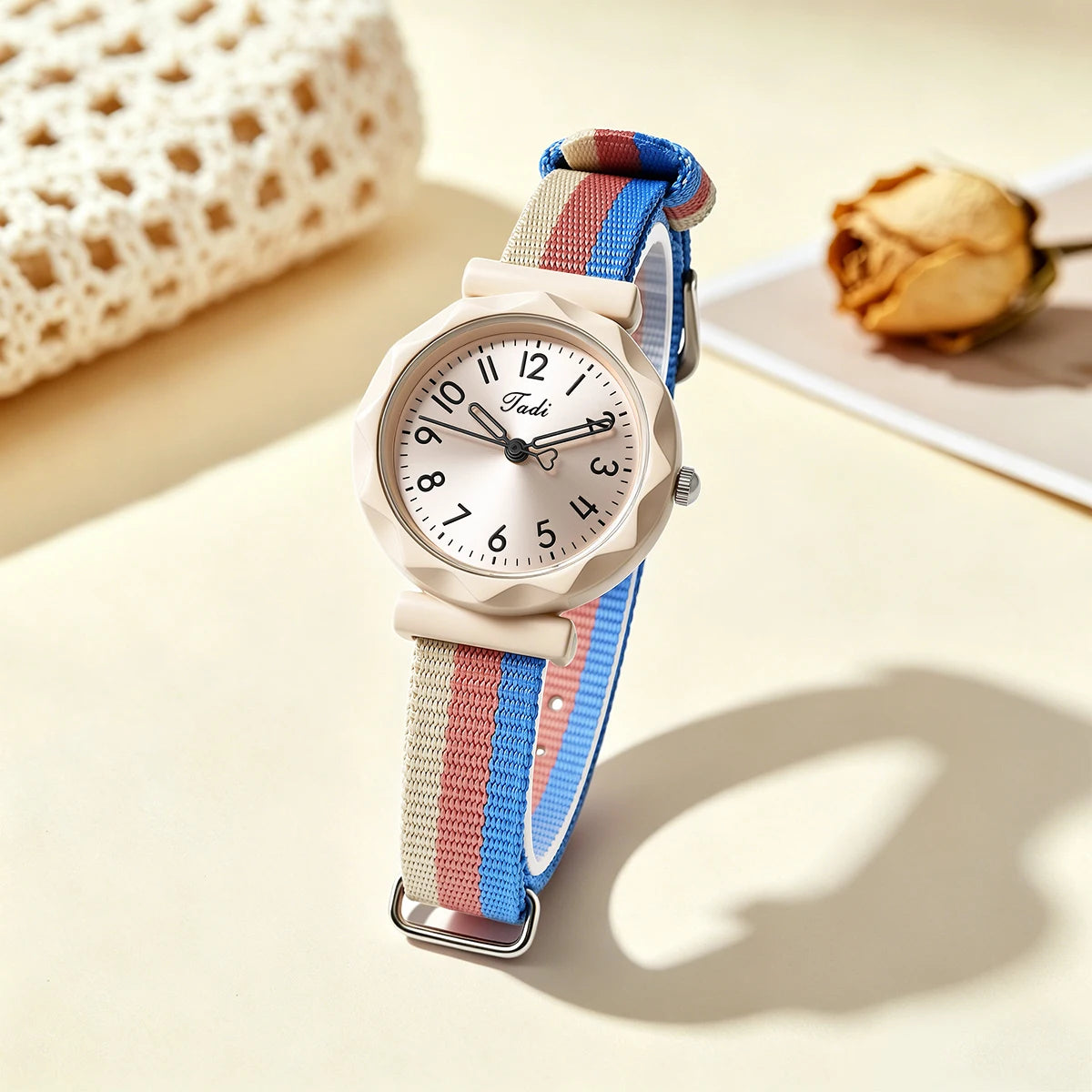 Minimalist Woven Strap Women's Watch