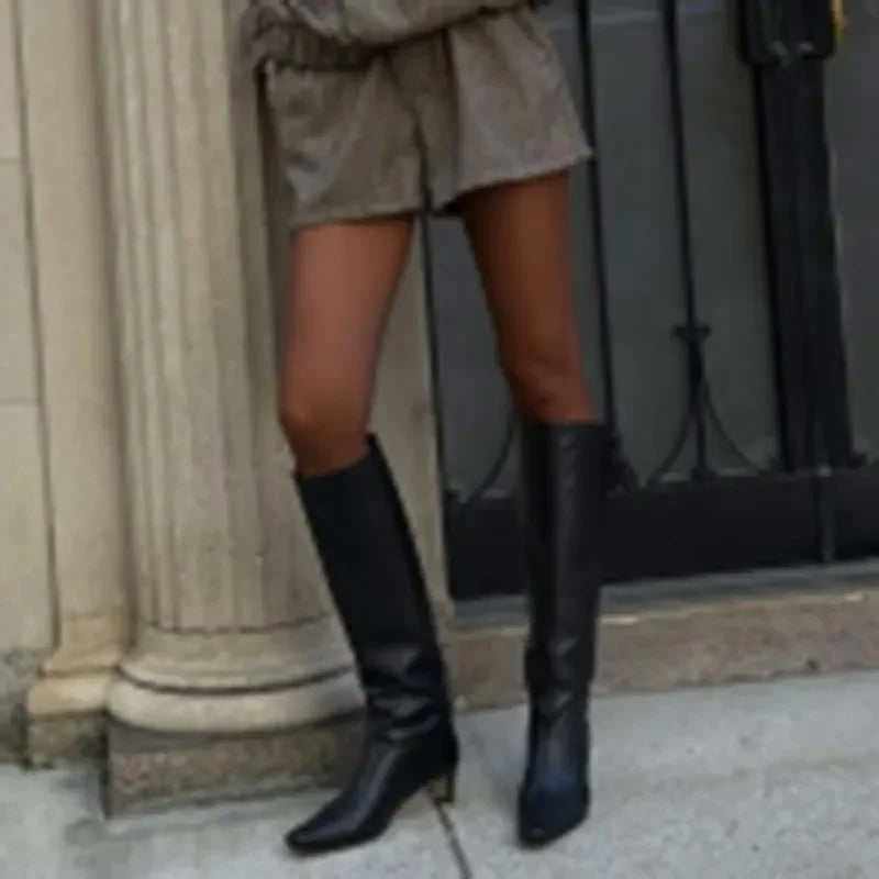 Zipper Front Lapel Jacket And Shorts Set + For Women