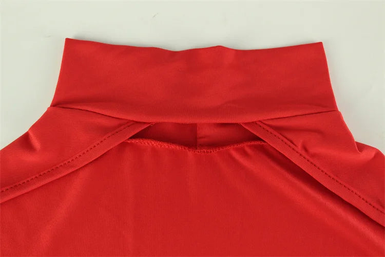 Hollow Out Slim Ankle Length Dress for Women