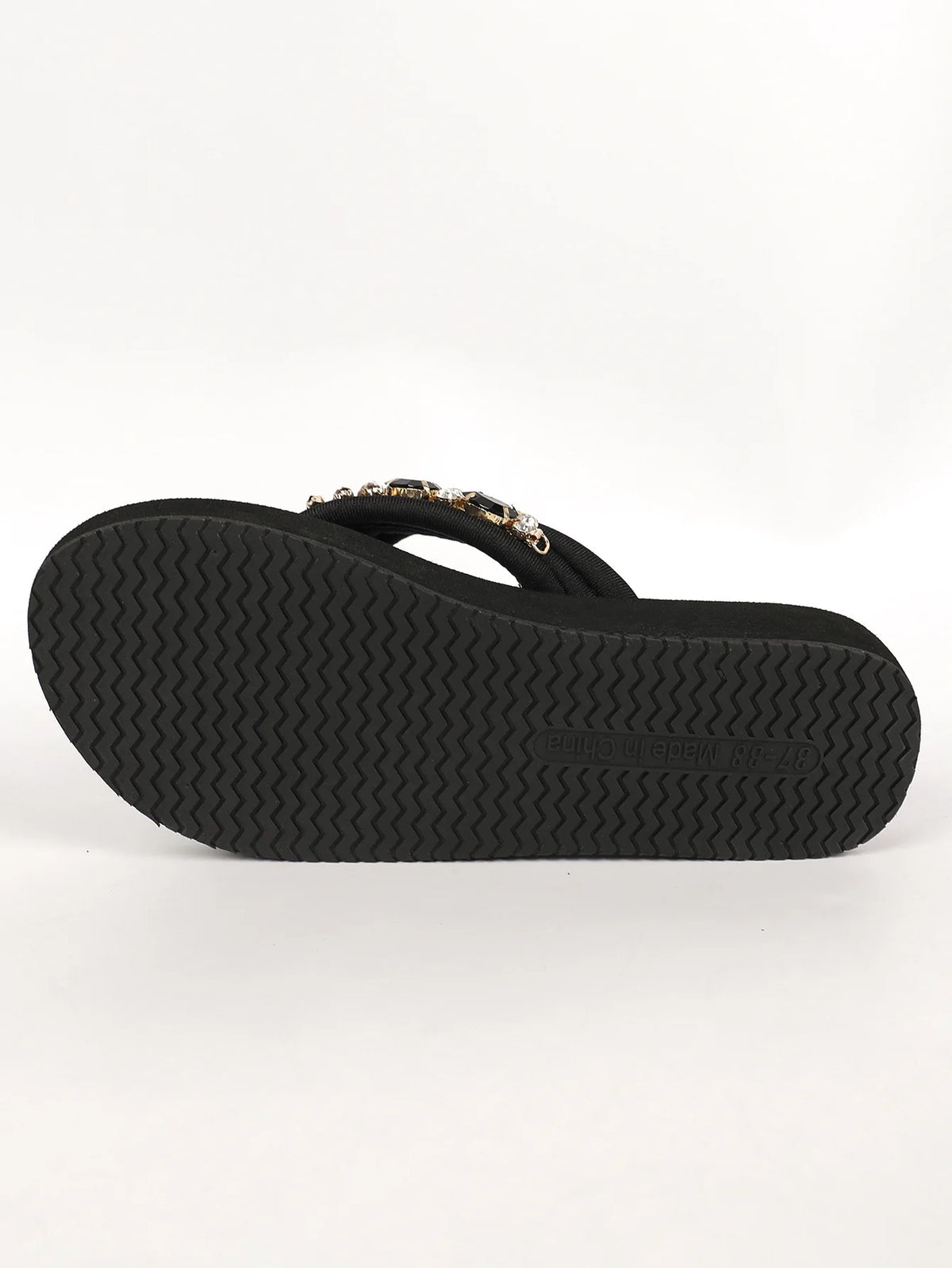Crystal Accent Clip Toe Casual Summer Sandals For Women