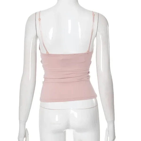 Knit Crop Tops for Women Sleeveless Sexy Vests New Spring Summer 2025 Backless Off Shoulder with Bra Pad Slim Casual Tank Camis