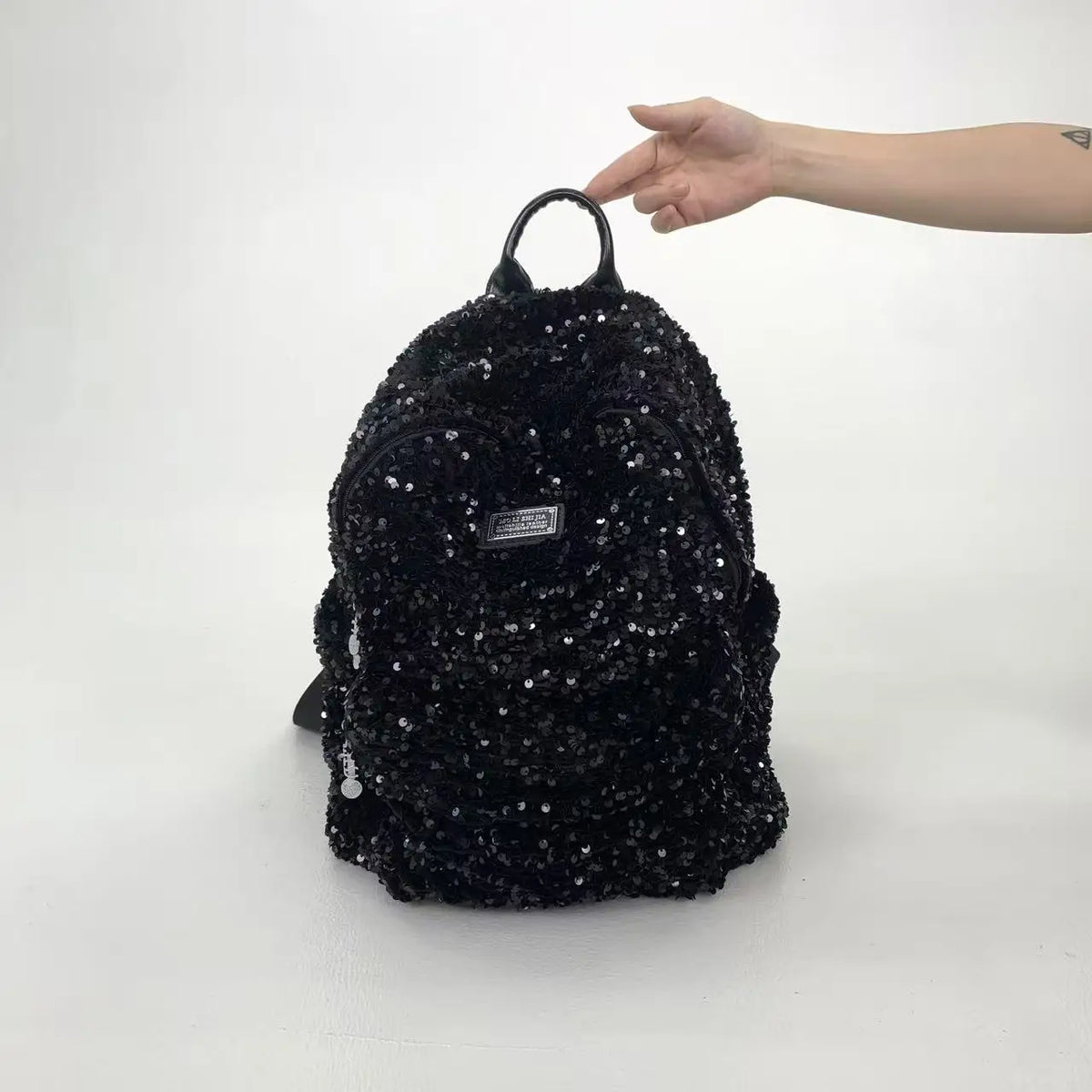 New Women's Sequined Backpack Luxury Brand Sequined Shiny Women's Backpack Large Capacity Fashionable Leisure Travel Backpack