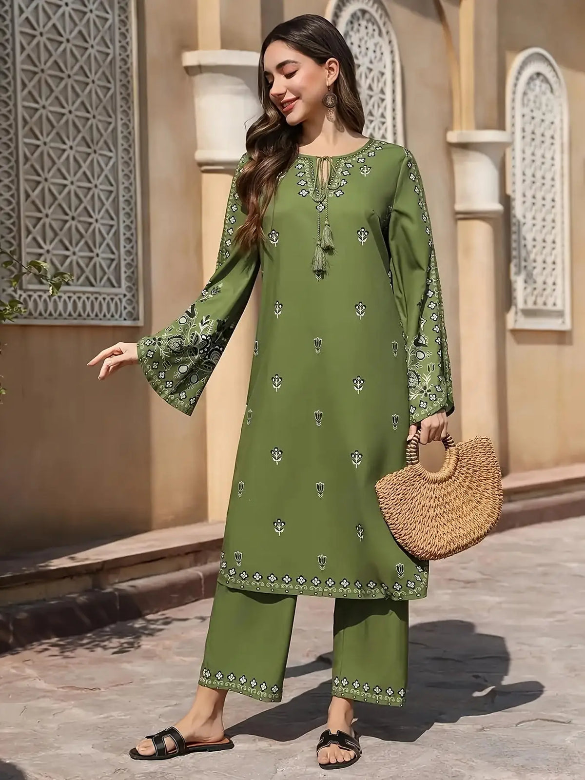Boho Printed Salwar Suit Set