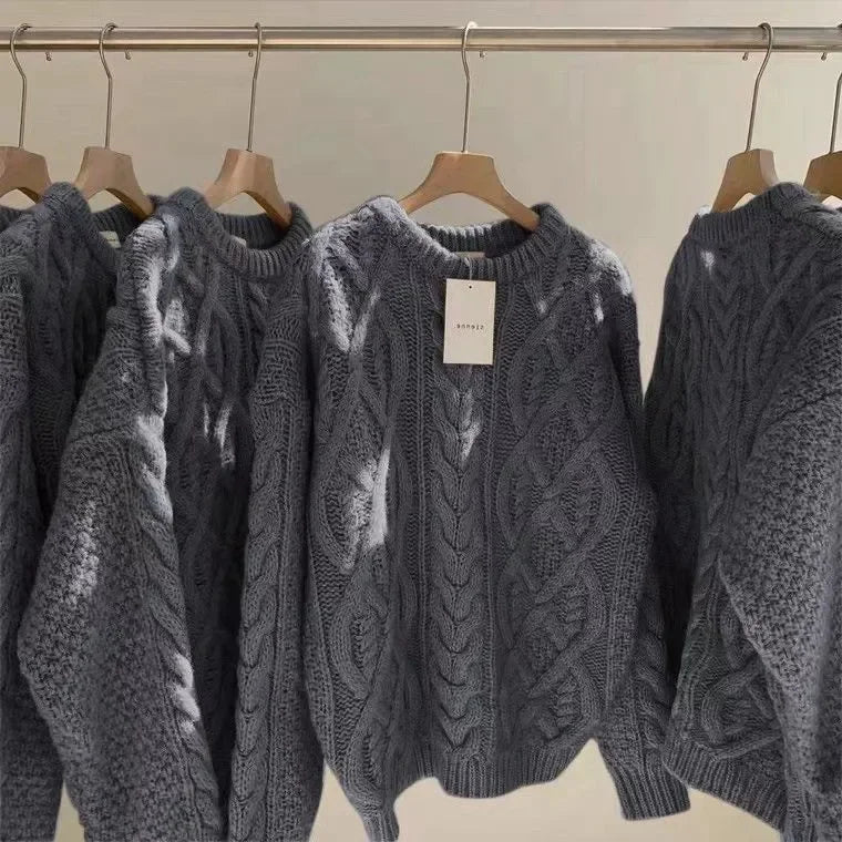 Retro Cozy Knit Sweater