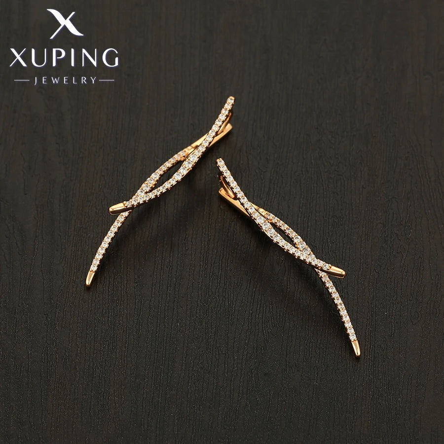 Animal Pattern Gold Plated Hoop Earrings