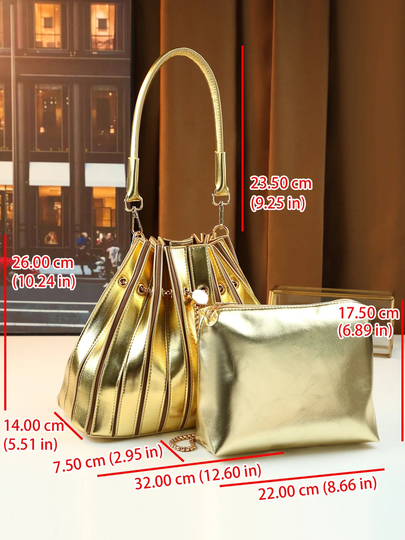 Women's Handbag Luxury Brand Shiny Leather Shiny Fashion Women's Single Shoulder Bag Personalized Fashionable Casual Women's Bag