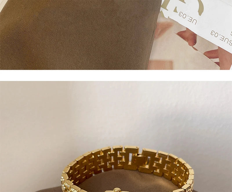 Square Quartz Wristwatch for Women