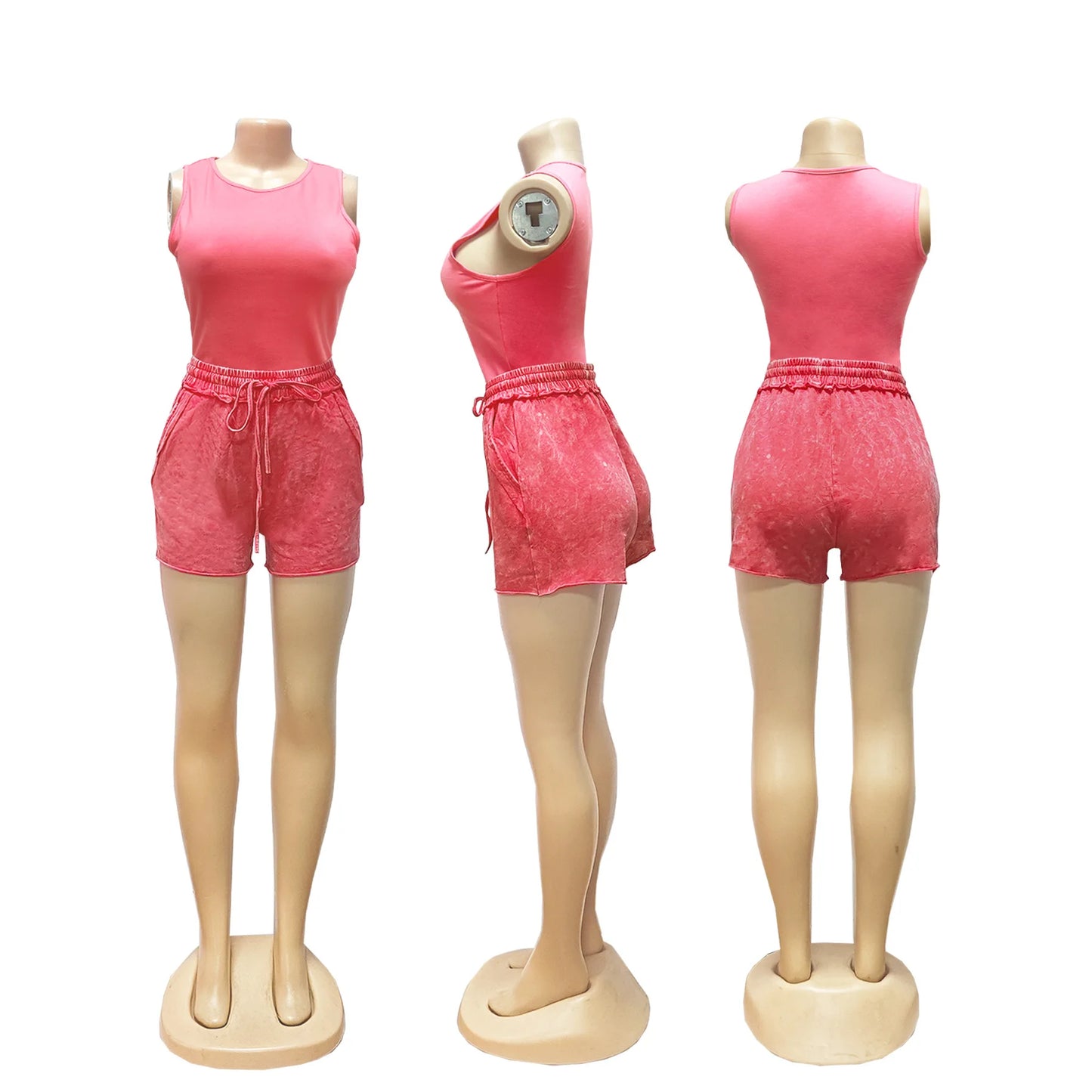 Off Shoulder Ruched Top and Shorts Two Piece Set for Women