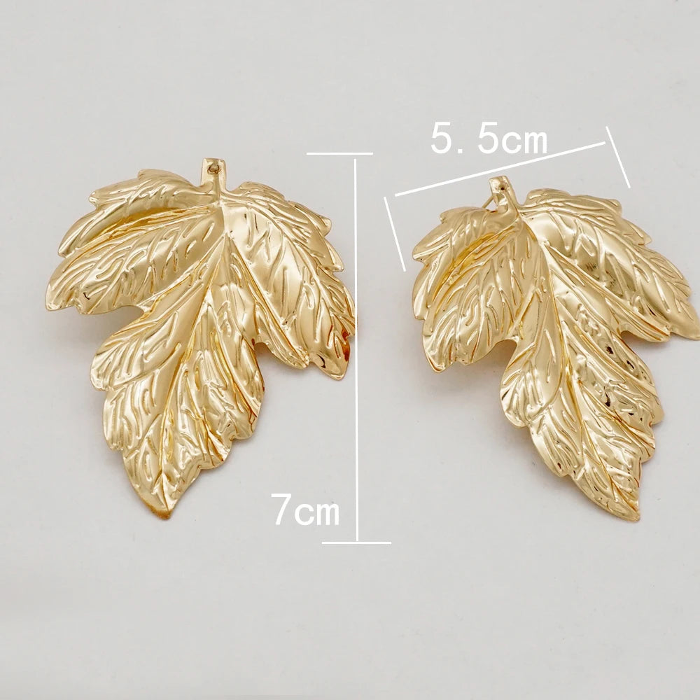 Fashion Jewelry Big Gold Color Round Geometric Earrings Dangle Drop Earrings For Women African Wedding Party Gifts