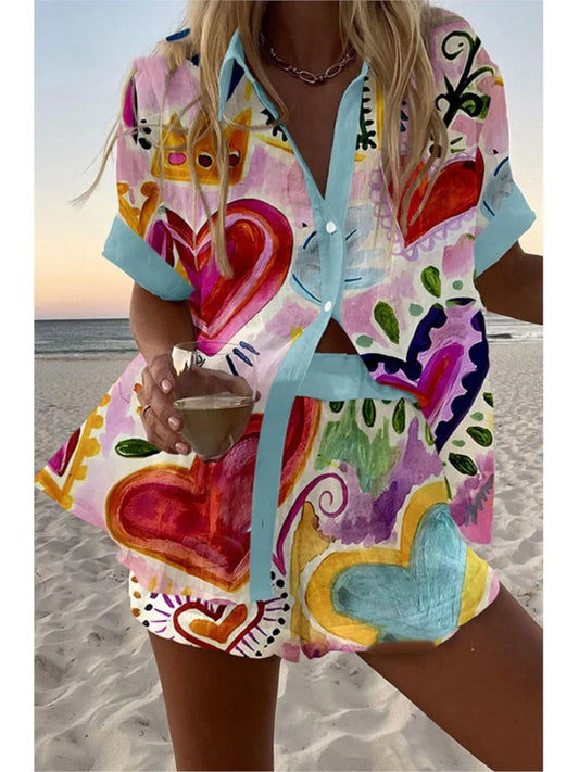 Bold Digital Print Two-Piece Set