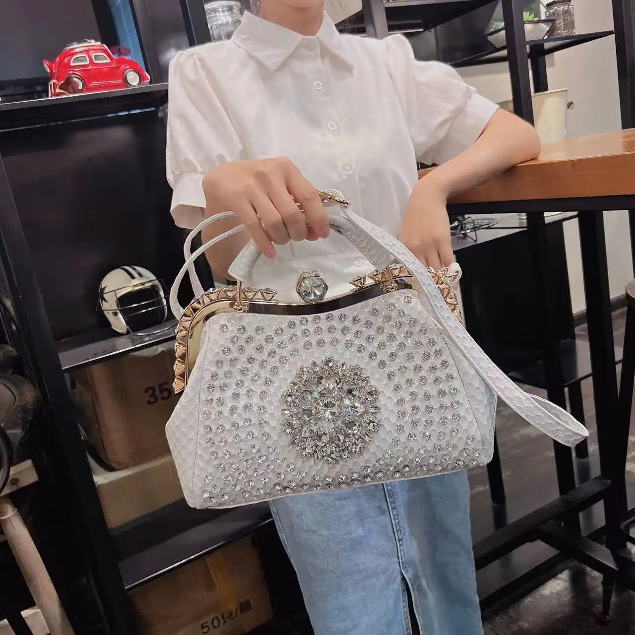 Designer Brand Shoulder Bag New Crossbody Large Capacity Diamond Handbag for Women Сумка Женская Hot Selling