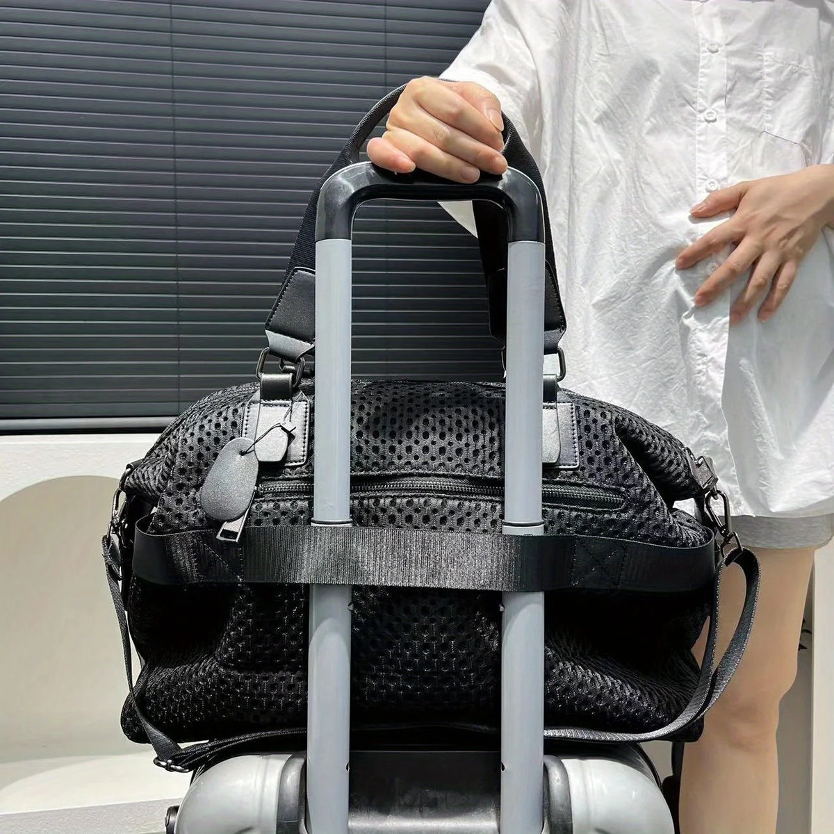 Large Waterproof Nylon Travel Shoulder Bag for Women