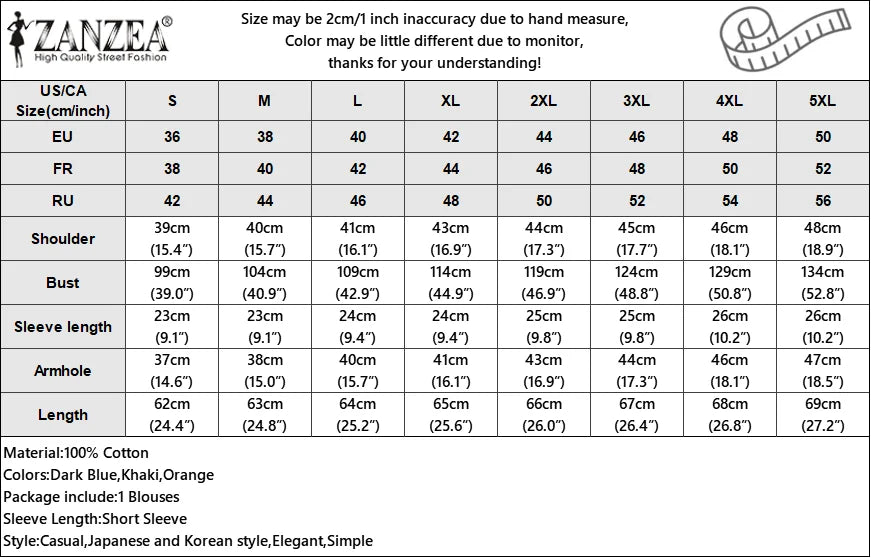 ZANZEA Women Patchwork Blouse 2024 Summer Short Sleeve Tunics Fashion Round Neck Shirts Casual Loose Holiday Cotton Linen Tops