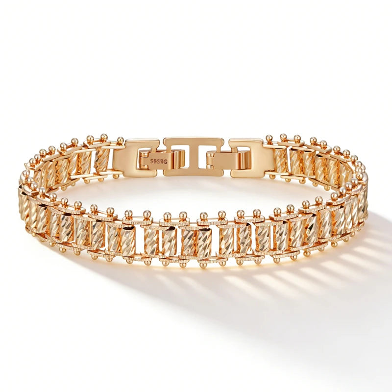 Rose Gold Tone Link Chain Bracelet