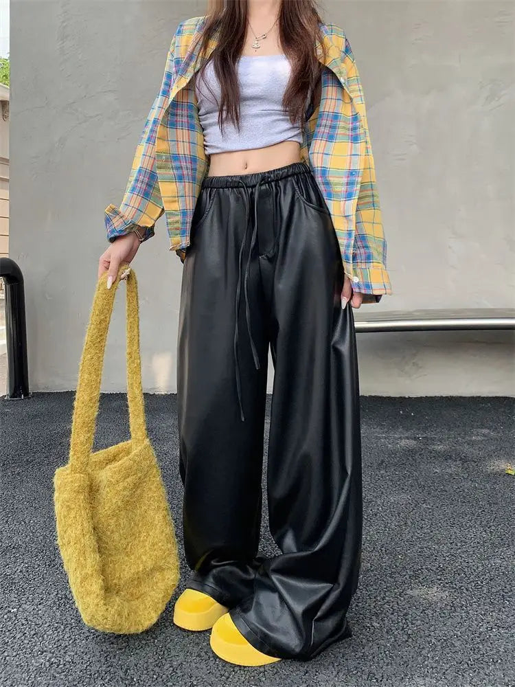 Elevated High Waist Casual Straight Leg Pants for Women