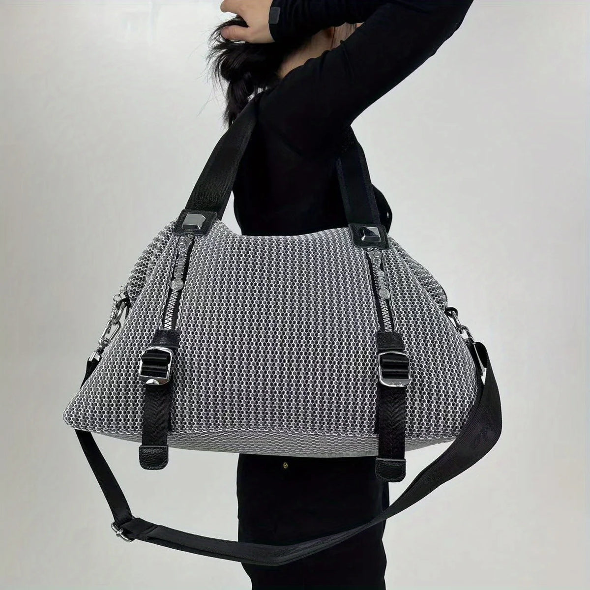 Retro Front Pocket Shoulder Bag