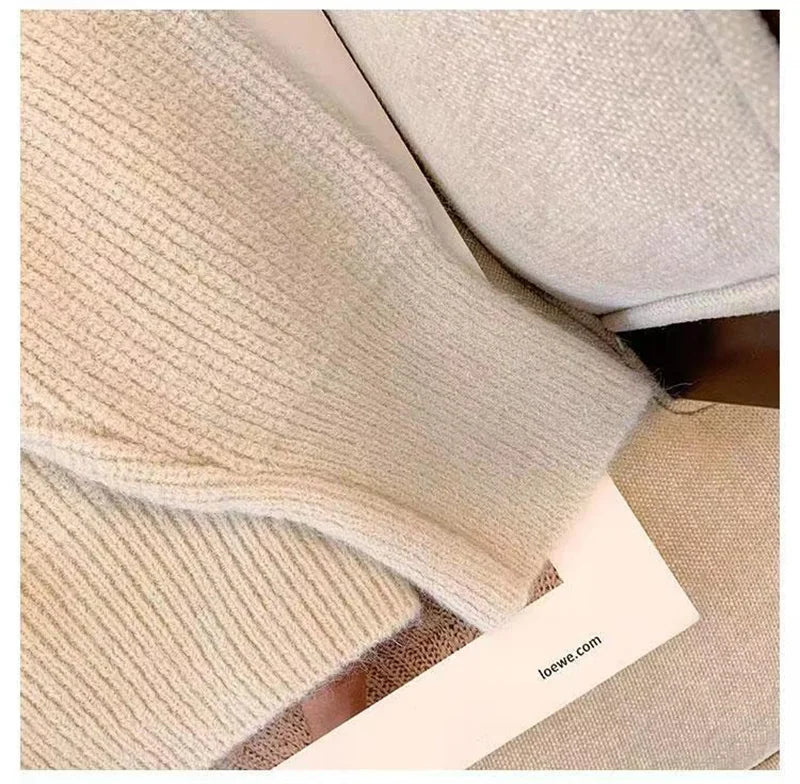 Soft V-Neck Knit Sweater