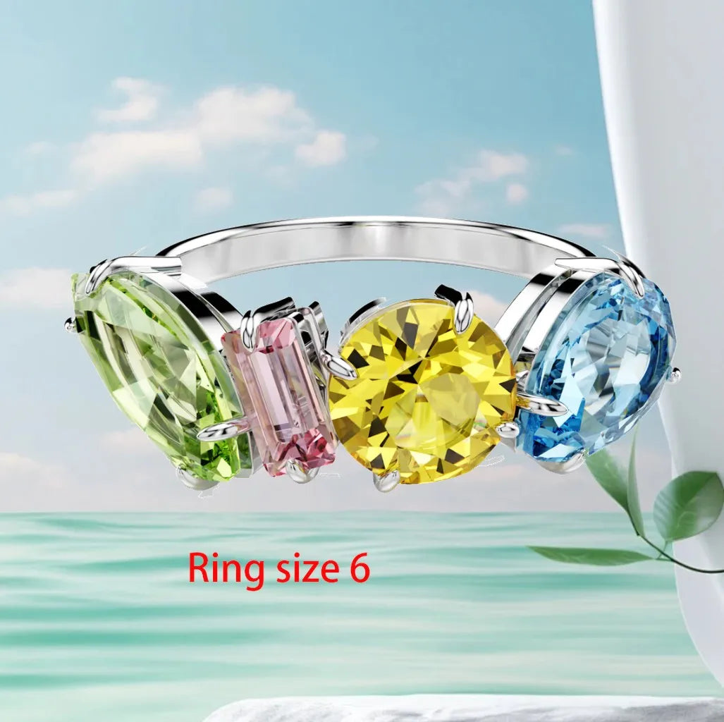 Mixed Cut Crystal Jewelry Set