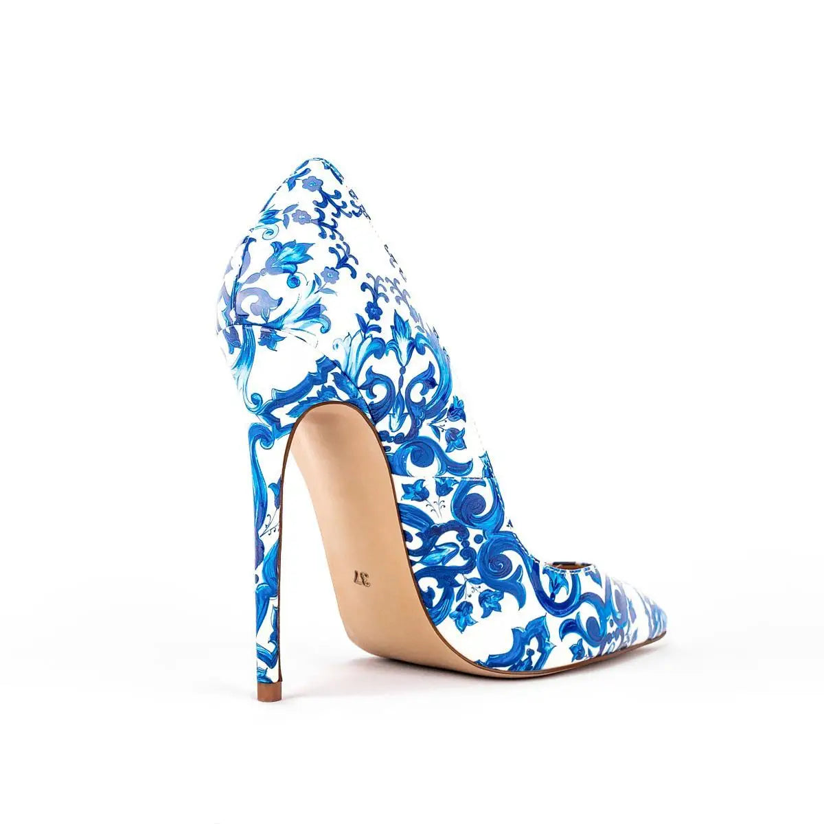 Floral Pattern Elegant Pointed Toe Pumps for Women