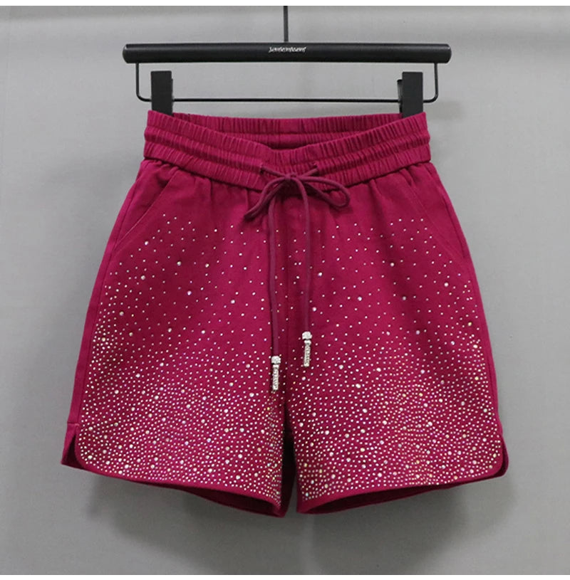 Lightweight High Waist Wide Leg Casual Shorts for Women