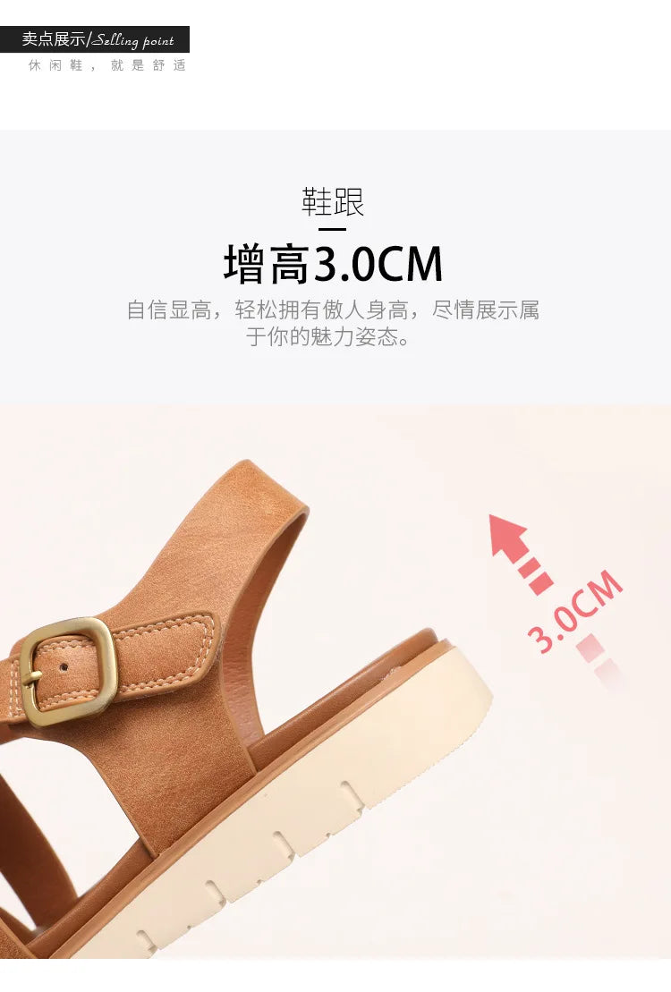Summer Lightweight Single Strap Wedge Sandals for Women