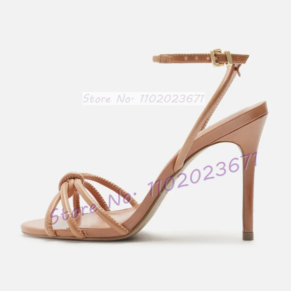 Elegant Open Toe Ankle Strap High Heel Sandals for Women