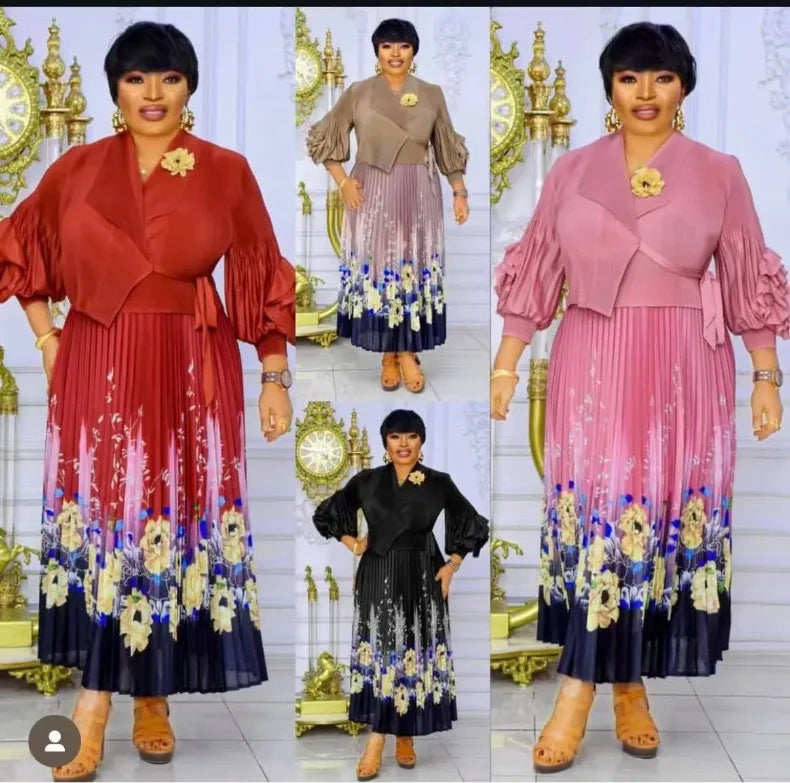 Elegant African Kaftan Dress