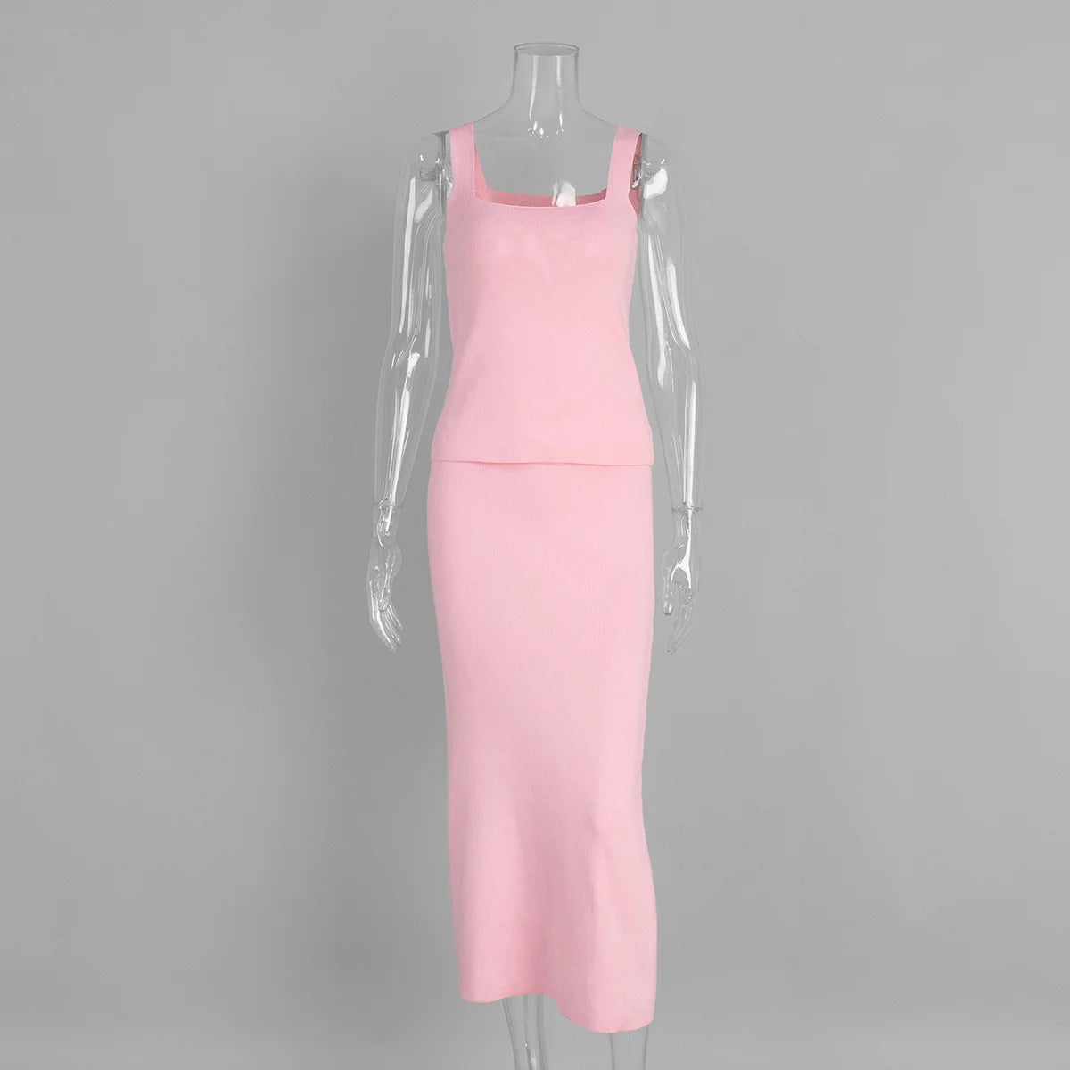 Three-Piece Knit Set Ensemble