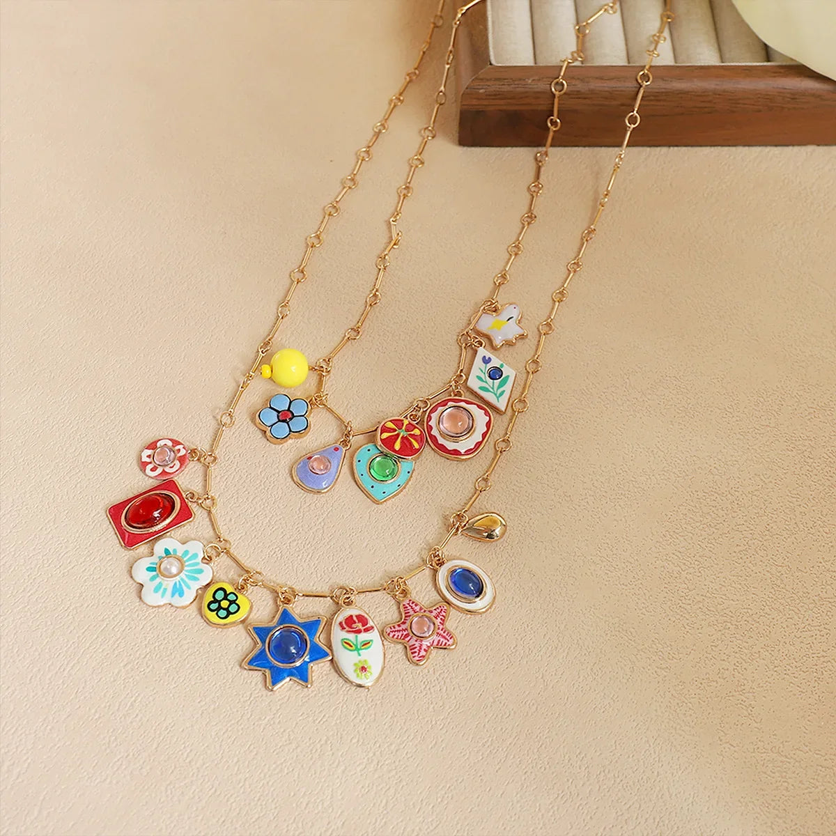 Medieval Enamel Jewelry Set