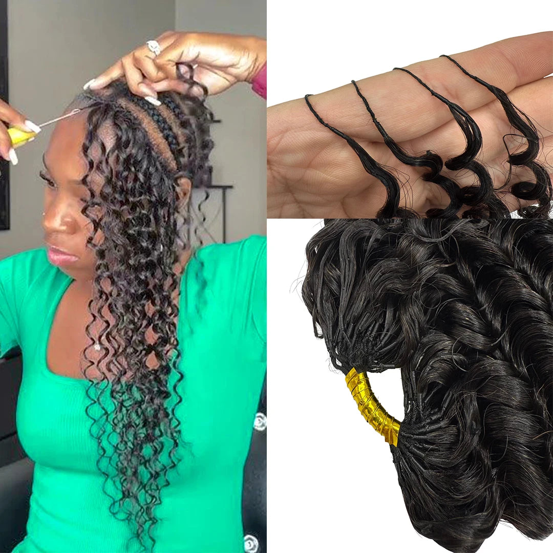 Premium Knotless Spiral Crochet Hair Extensions For Women