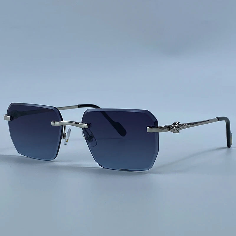 Square Rimless Fashion Sunglasses