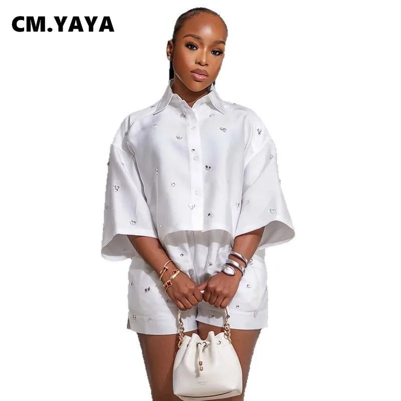 Three Quarter Sleeve Top Two Piece Set