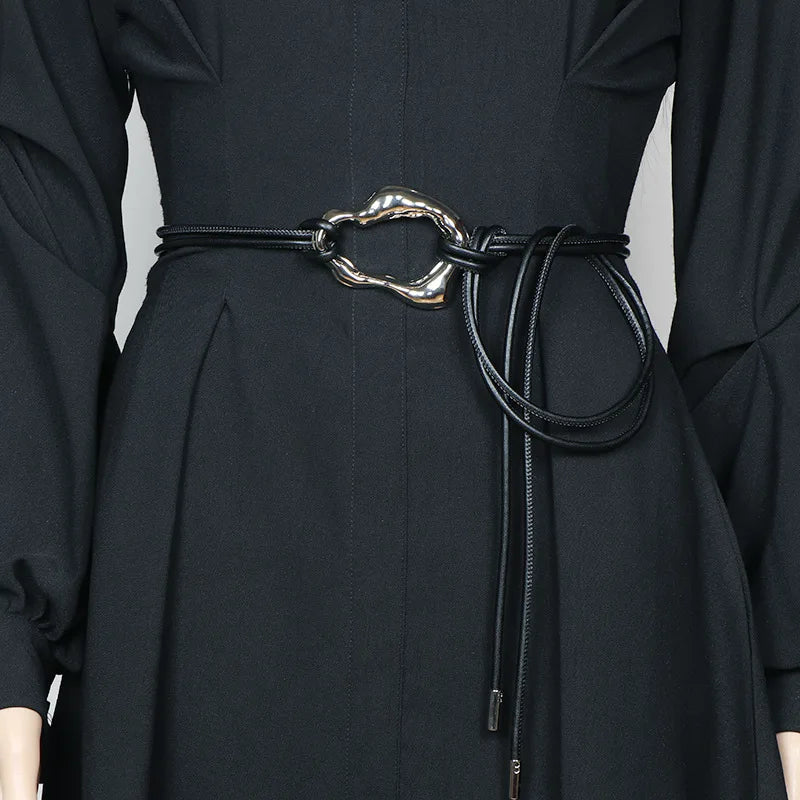 Fashion Braided Gold Knot Waist Chain Belt for Women