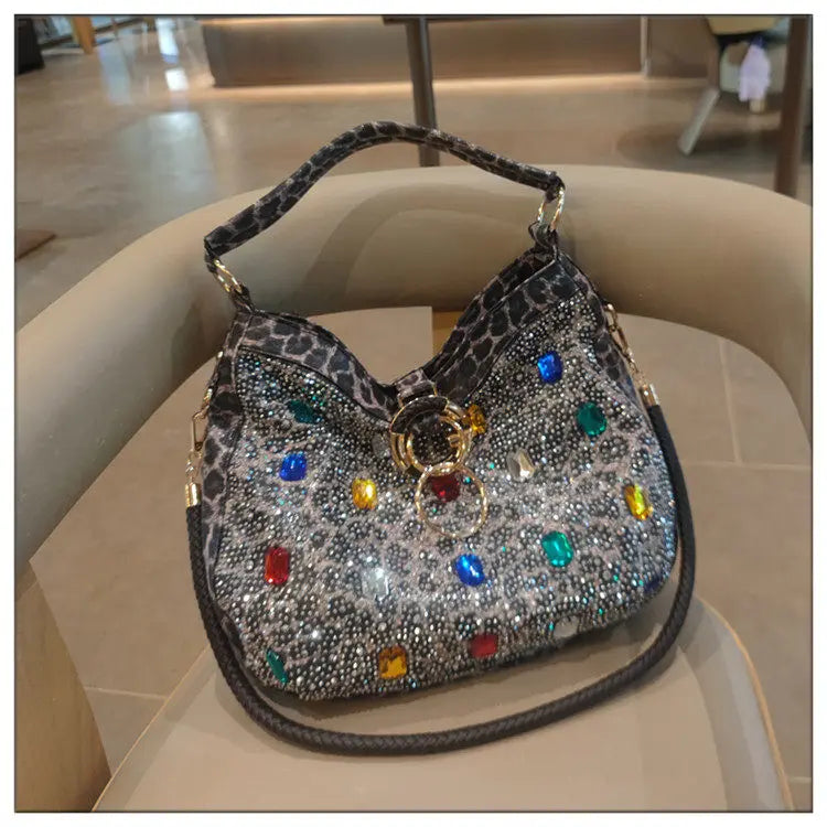 Genuine Leather Crossbody Bucket Bag with Large Capacity for Women