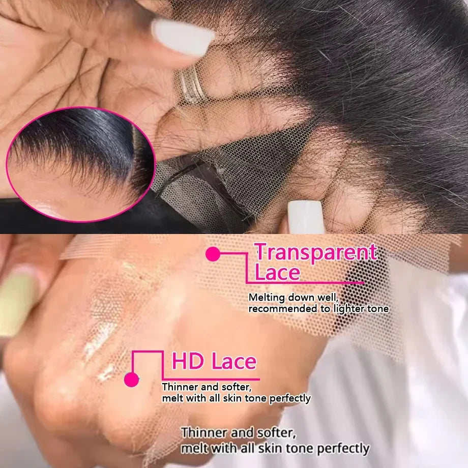 Hd Lace Front Brazilian Body Wave Human Hair Wig for Women