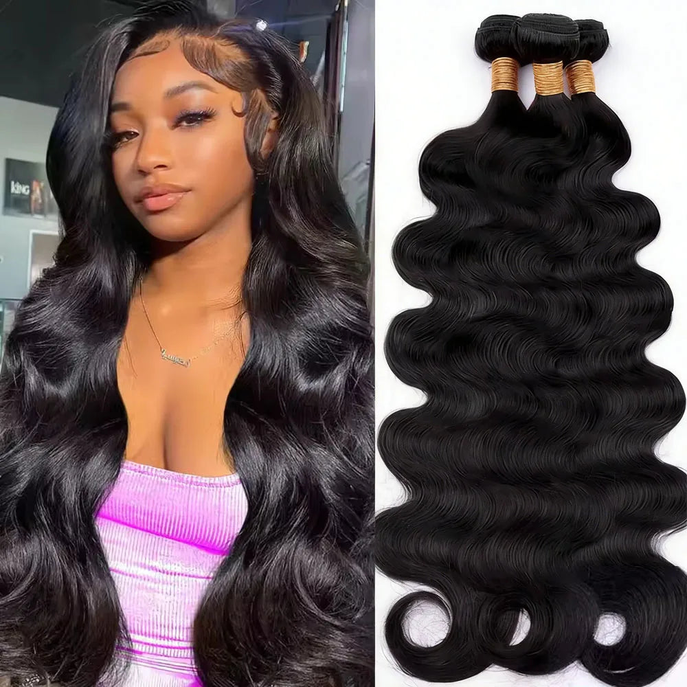 Brazilian Body Wave Human Hair Weave Bundles for Women