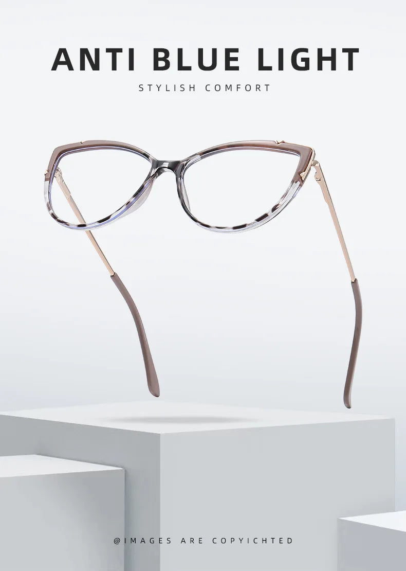 Cat Eye Fashion Blue Light Reading Glasses for Women