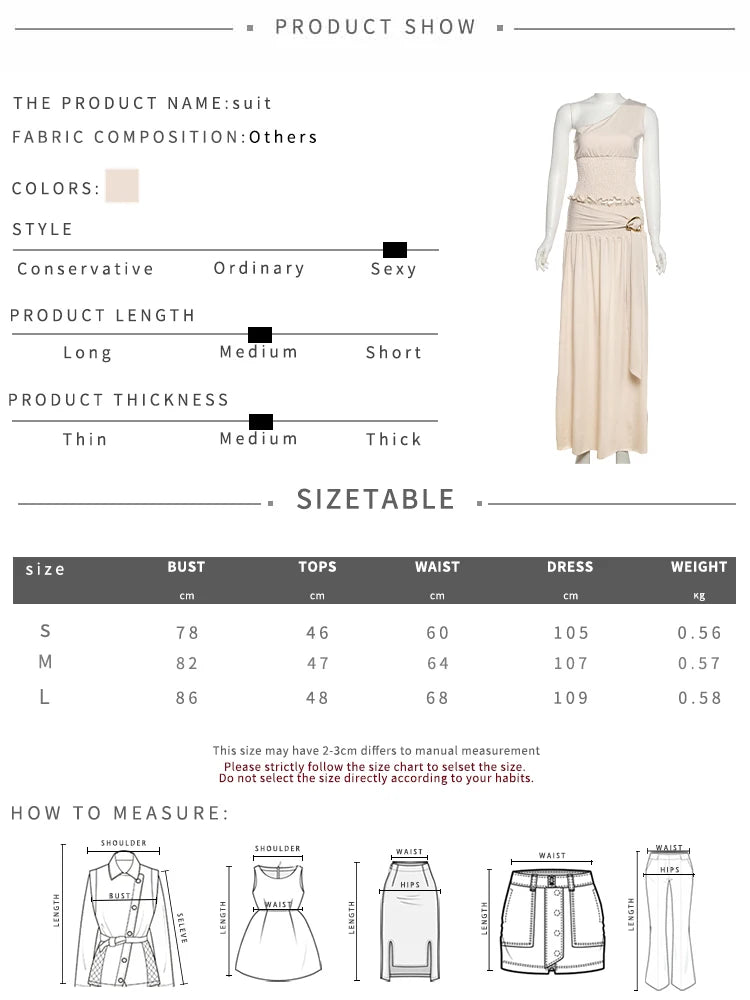 Chic Elegant Pleated Trim Deluxe Two Piece Set for Women