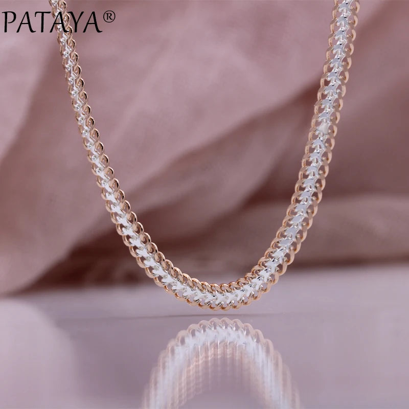 Rose Gold Beaded Link Chain Bracelet